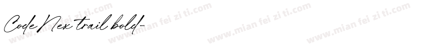 CodeNex trail bold字体转换